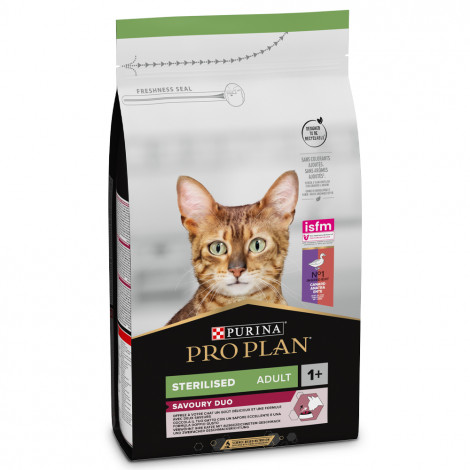 Ra O Para Gato Pro Plan Sterilised Savoury Duo Adult Pato