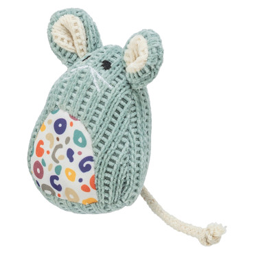 Rato em tecido com catnip...