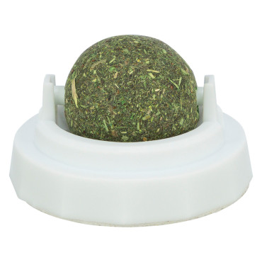 Suporte com bola de catnip...