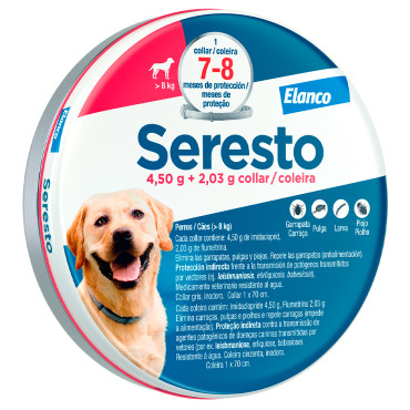 Coleira antiparasitária...