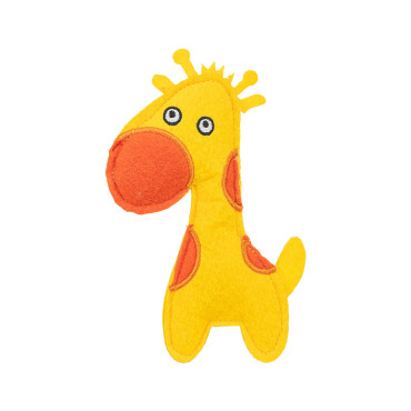 Girafa em feltro com catnip...