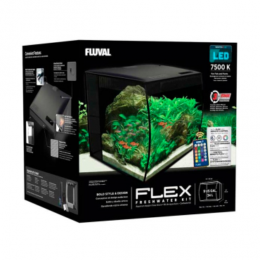 Fluval Flex kit Aquário Preto - 57lts