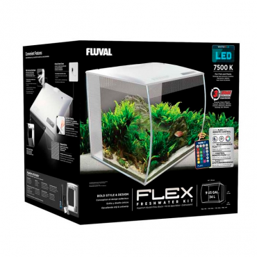 Fluval Flex kit Aquário Preto - 57lts