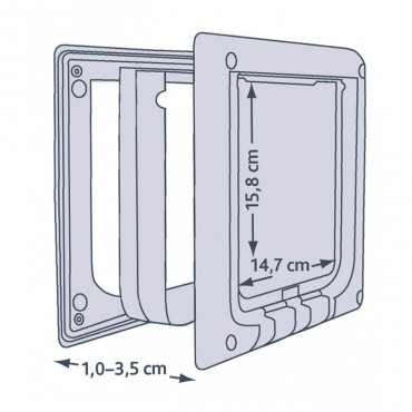 Porta FREECAT DE LUXE Electromagnética c/ 4 Funções