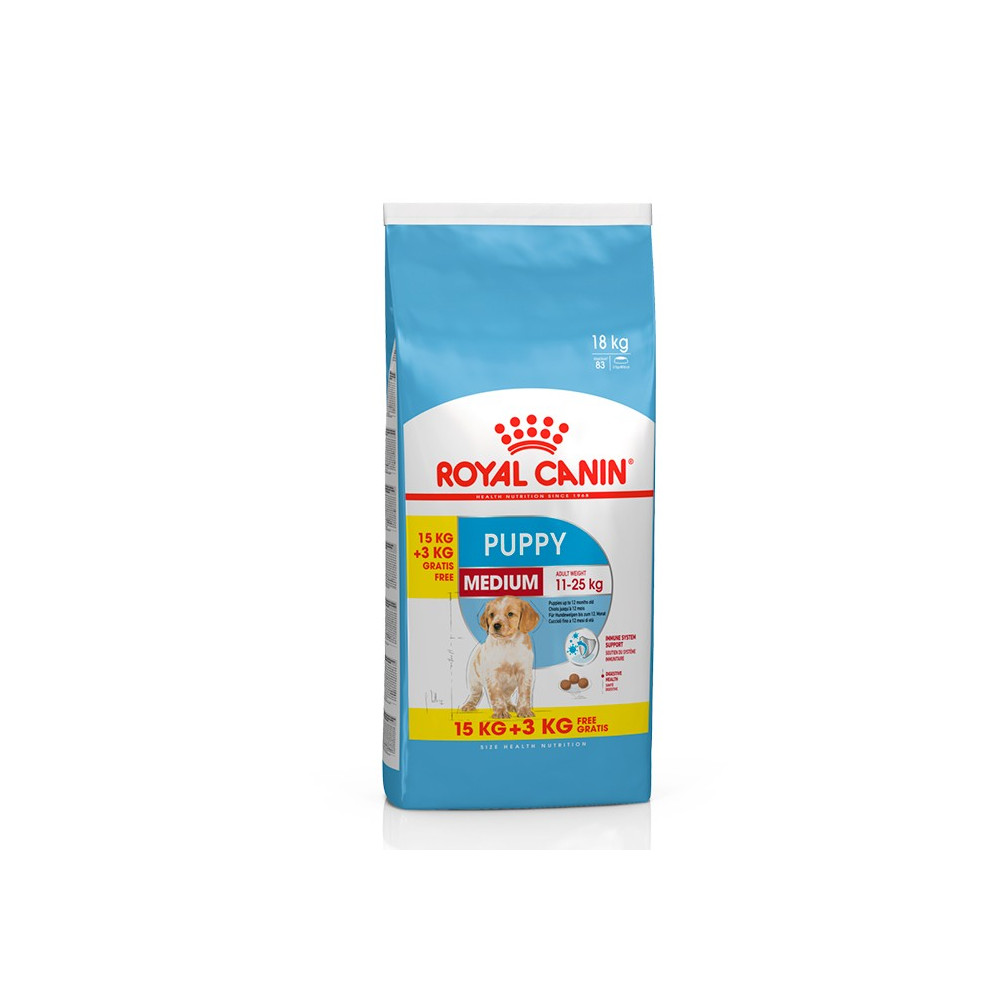 Royal Canin - Medium Puppy 15Kg + 3Kg OFERTA