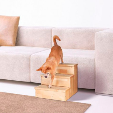 PETSTAIR Escadas em Madeira para Cães e Gatos Pequenos