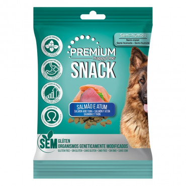 happyOne Premium Snacks para cão Salmão e atum