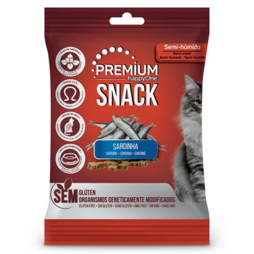 happyOne Premium Snacks Sardinha para gato