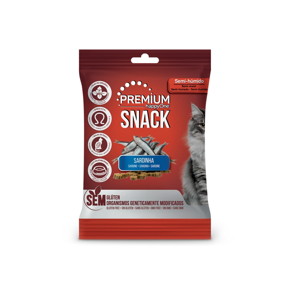 happyOne Premium Snacks Sardinha para gato