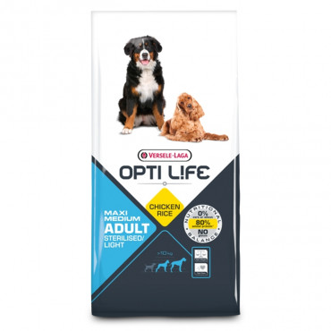 OPTI LIFE - Adulto Light Medium/Maxi 12.5Kg