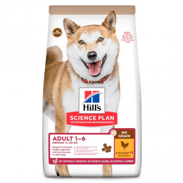 Hill's No Grain Cão Medium Adulto - Frango