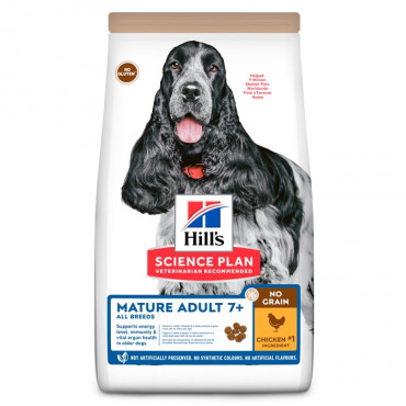 Hill's No Grain Cão Medium Adulto Mature - Frango