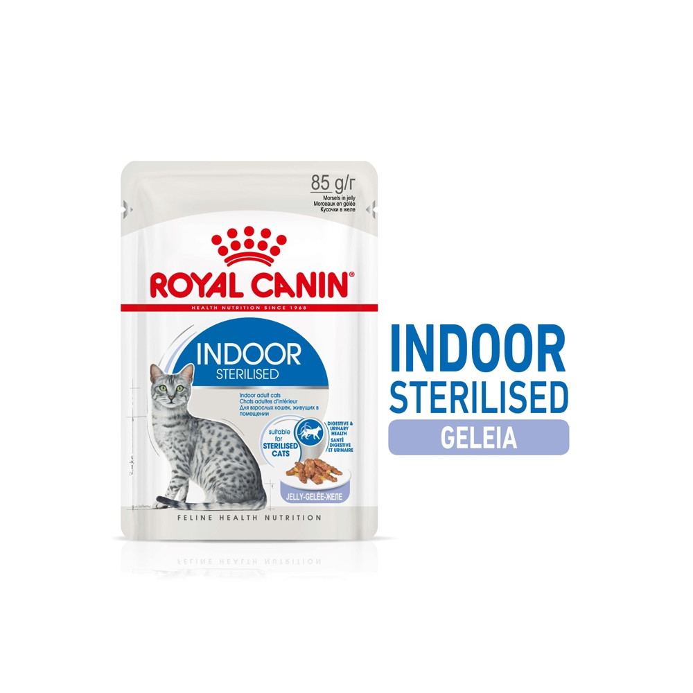 Royal Canin Indoor Gato Esterilizado - Em gelatina