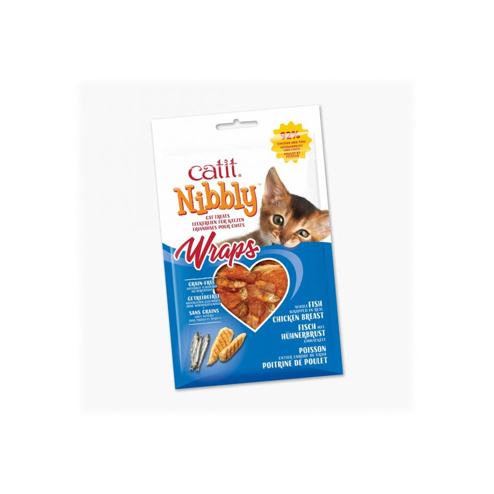 Catit Nibbly Wraps - Snack para gatos