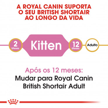 Ração para gato Royal Canin Kitten British Shorthair 2Kg