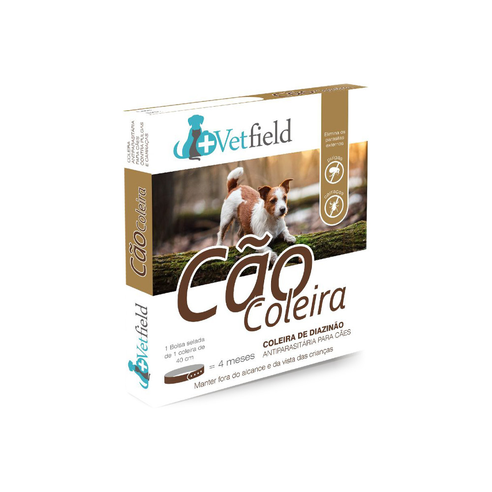 Vetfield Coleira antiparasitária para cão - Raças pequenas