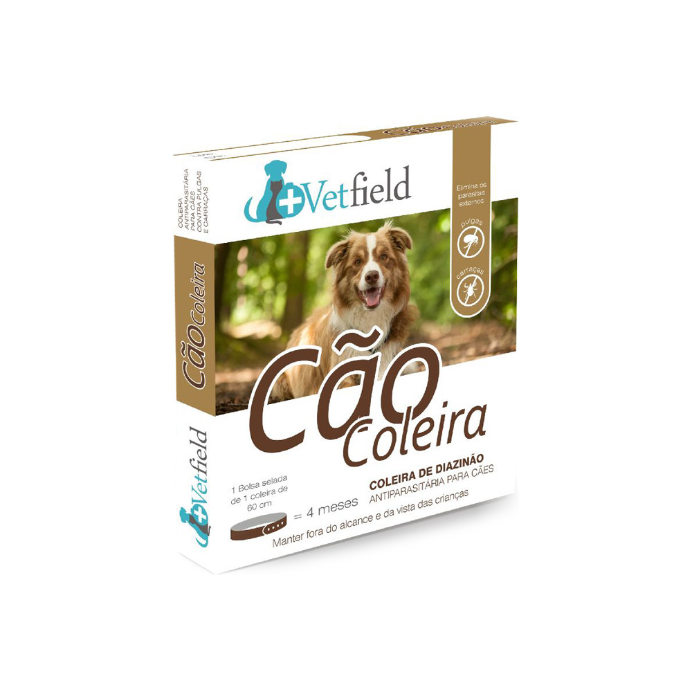 Vetfield Coleira antiparasitária para cão - Raças pequenas