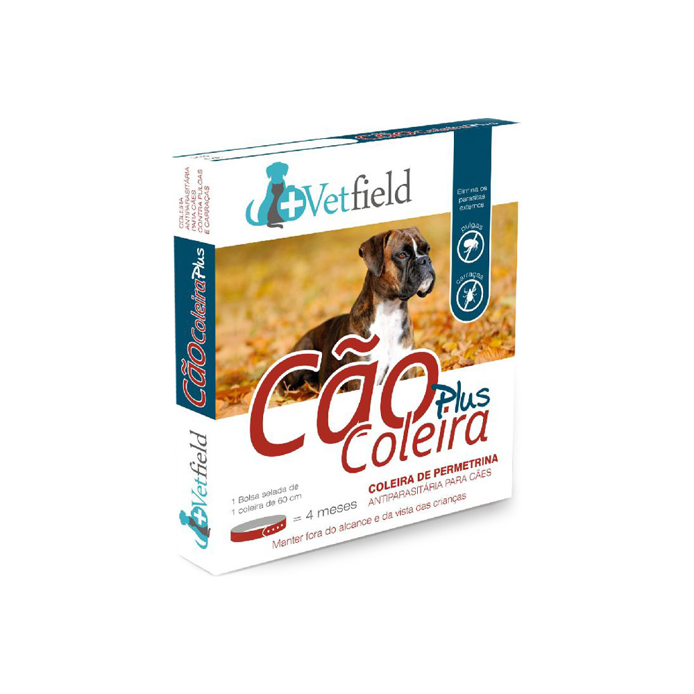 Vetfield Plus Coleira antiparasitária para cão - Raças médias