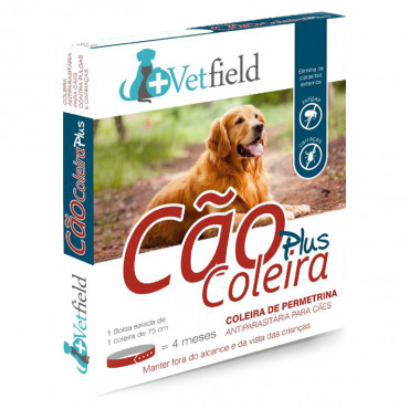 Vetfield Plus Coleira antiparasitária para cão - Raças grandes