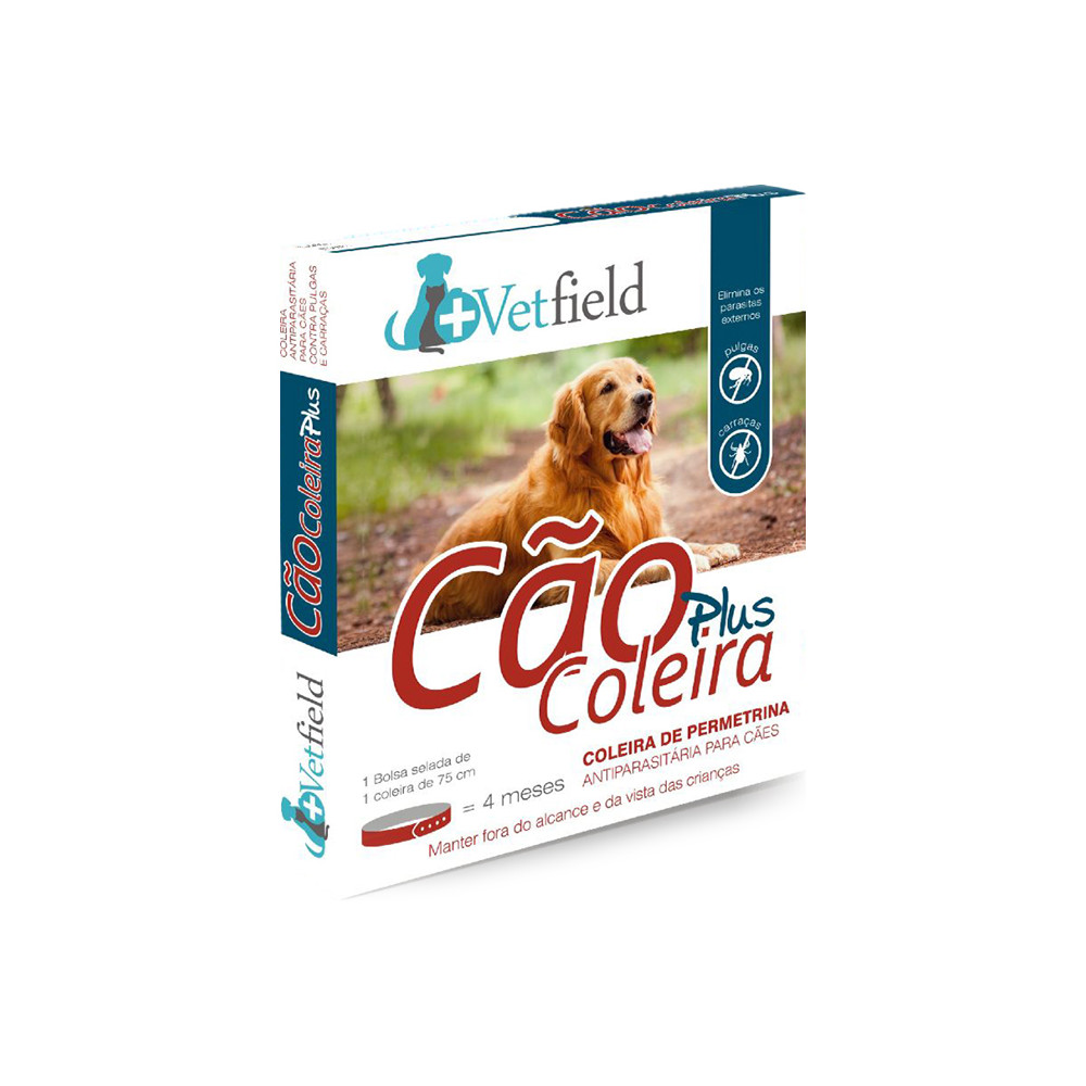 Vetfield Plus Coleira antiparasitária para cão - Raças grandes