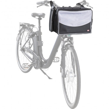 CESTO P/ BICICLETA 41x26x26 CM (PRETO/CINZENTO)