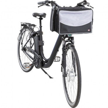 CESTO P/ BICICLETA 41x26x26 CM (PRETO/CINZENTO)