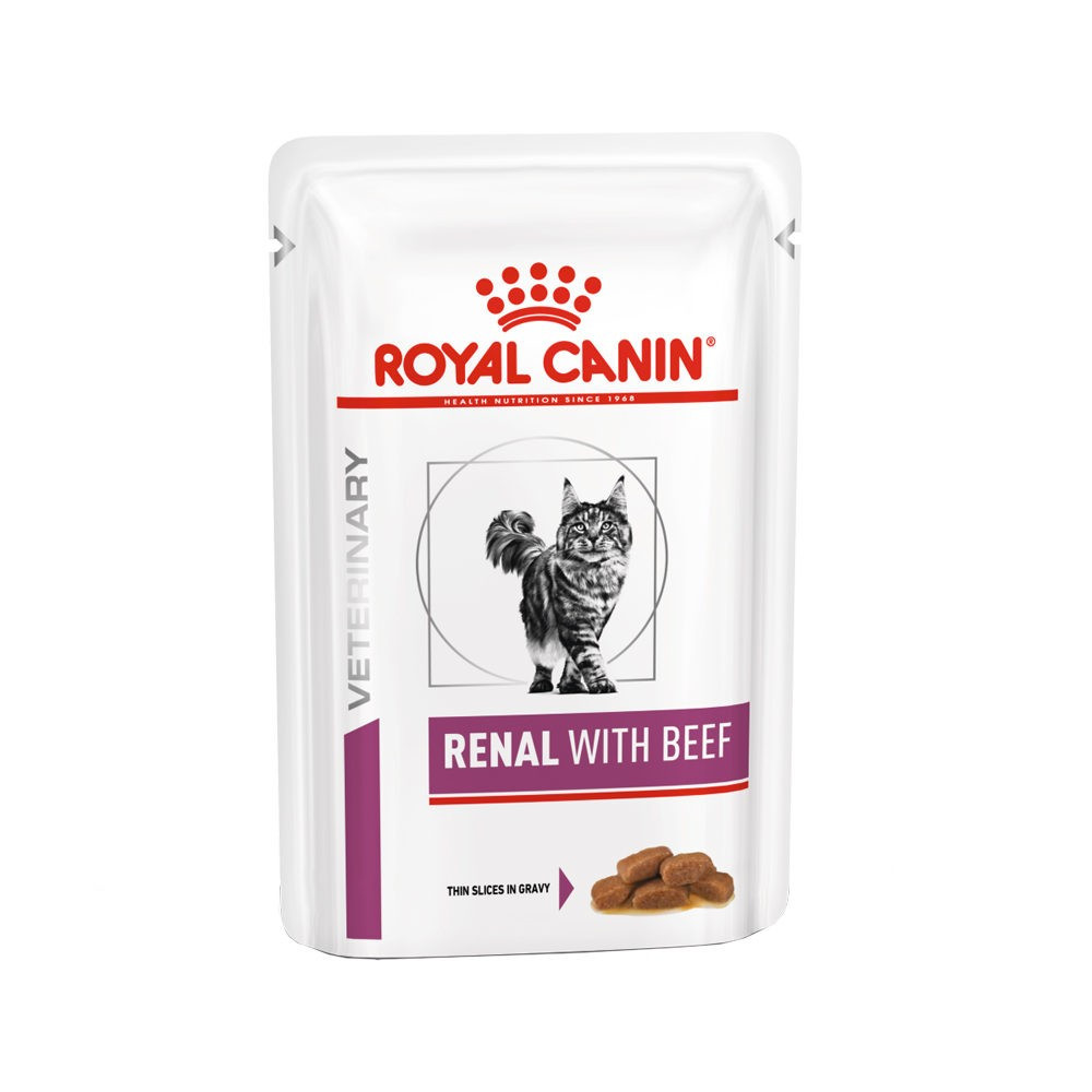 Ração para gato Royal Canin Wet Renal Beef