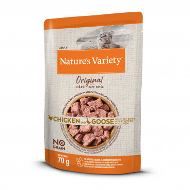 Nature's Variety Original Sem Cereais Húmido Gato Adulto - Frango & Ganso