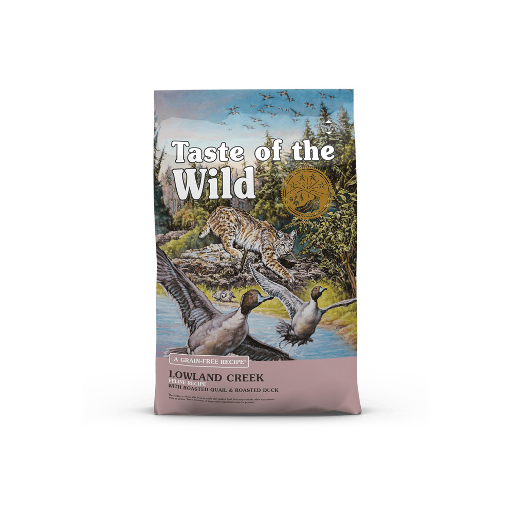 Taste of the Wild Lowland Creek Gato adulto - Codorniz e pato