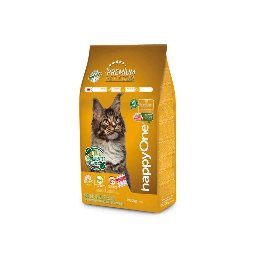 happyOne Premium Gato Esterilizado Carne Fresca 1.5kg