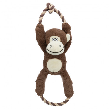 Macaco de peluche com corda...